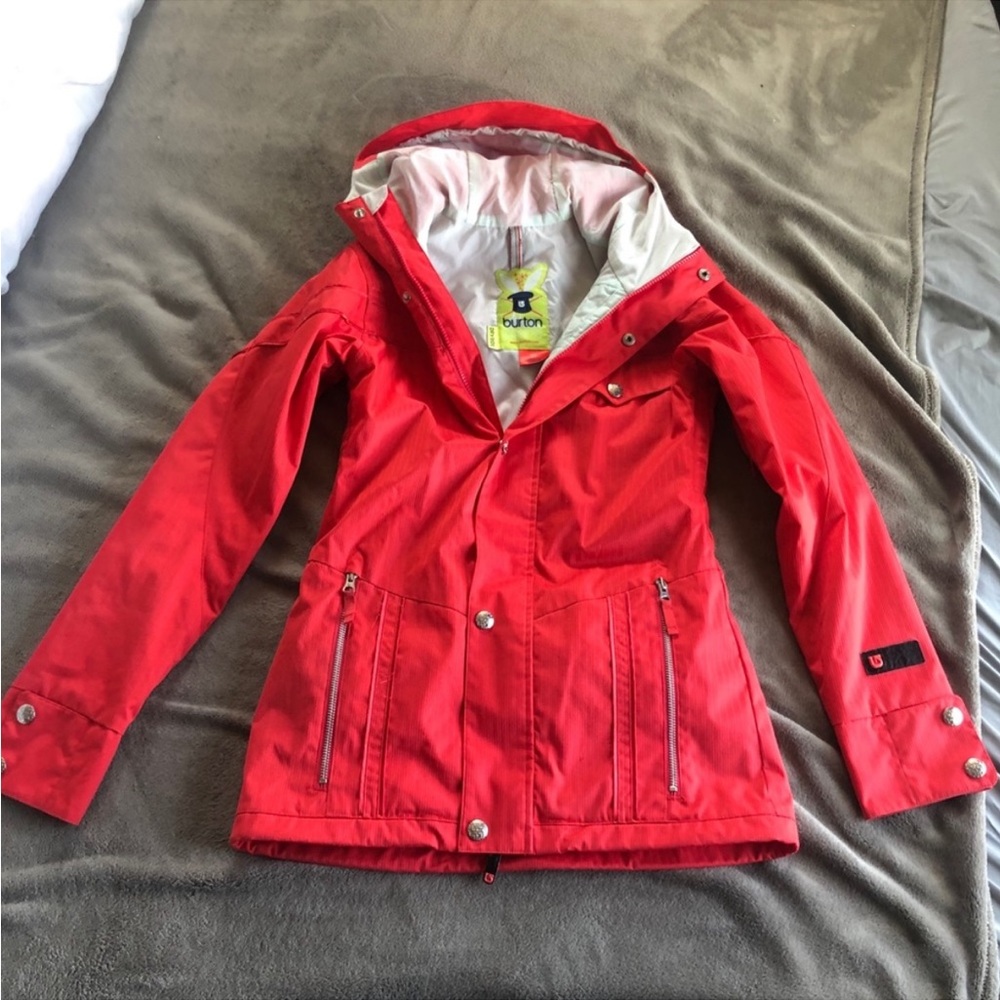 Red Burton Dry Ride Snow Jacket